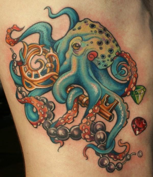 32 Cute Octopus Tattoo Designs Ideas - Tutorialchip