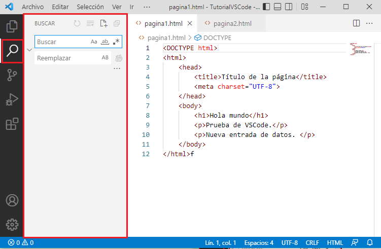 Buscar En Carpetas O Areas De Trabajo
