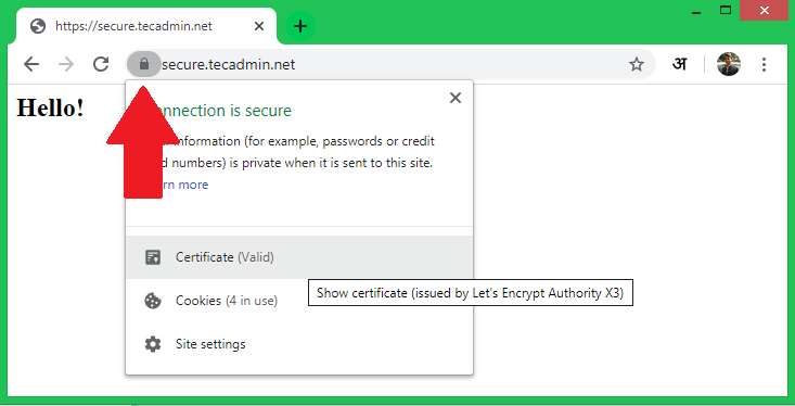 How To Setup Let’s Encrypt (Certbot) On Ubuntu 20.04 1 Verify lets encrypt ssl