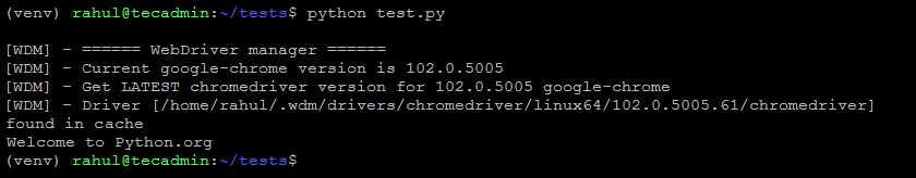 Setup Selenium With Python And Chrome On Ubuntu &Amp; Debian 3 Running selenium python script in ubuntu & debian
