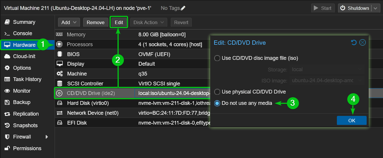 How to create an ubuntu 24. 04 lts virtual machine (vm) on proxmox ve 30