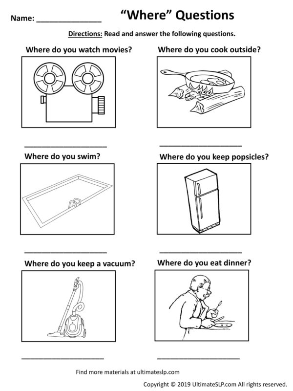 where questions worksheet 2 ultimate slp
