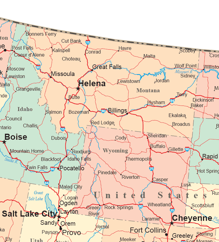 Street maps are possibly the most commonly used maps daily, additionally produce a sub collection of navigational maps, which likewise consist of aeronautical and nautical graphs, rail system maps. Northern Rocky Mountain States Road Map