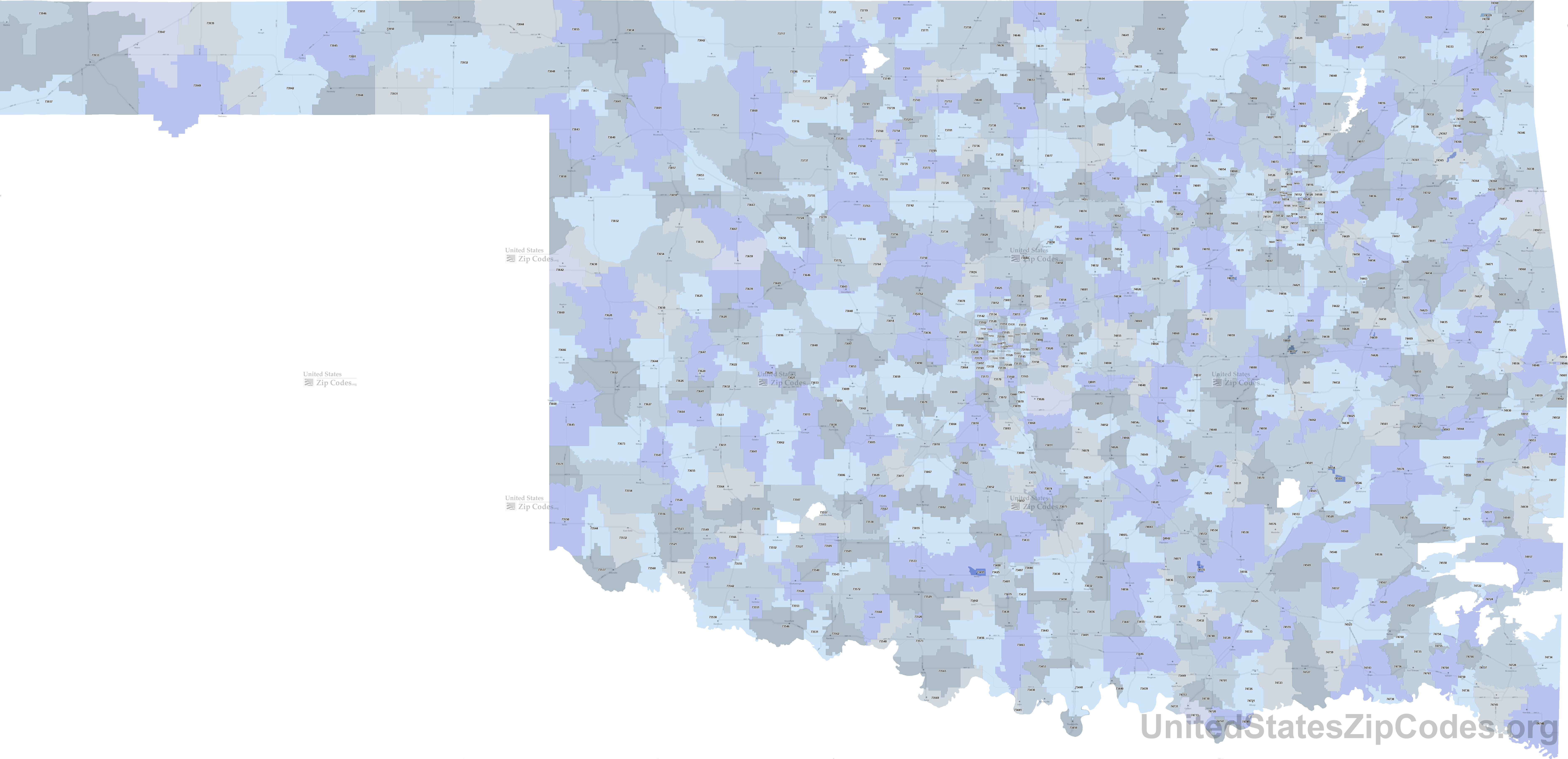 Rd.com knowledge facts everyone has memorized exactly two zip codes: Printable Zip Code Maps Free Download