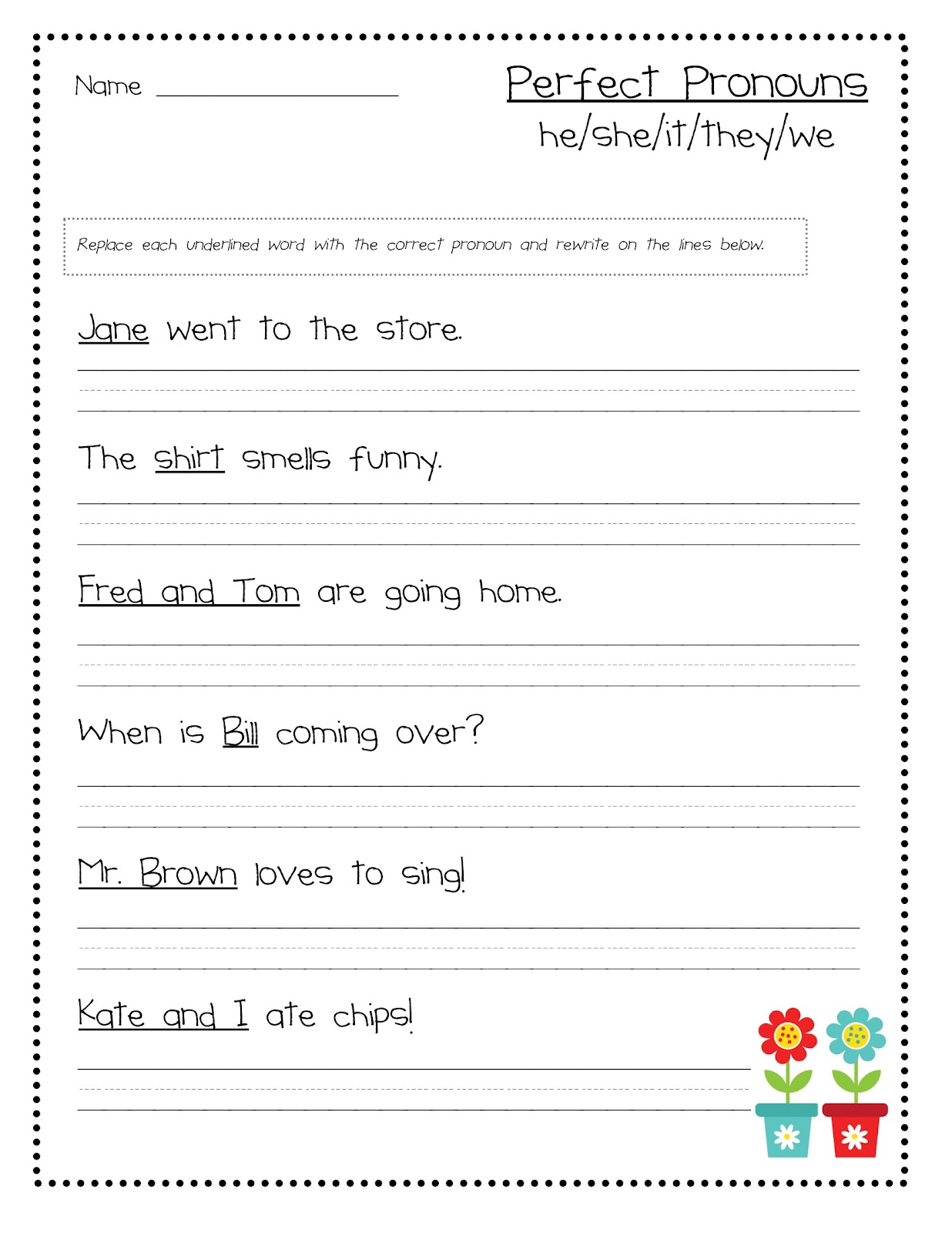 pronoun i worksheet for 1st grade 751881 worksheets samples