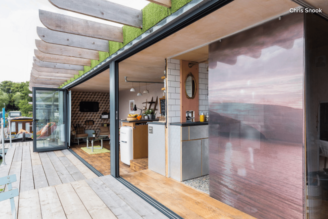Shipping Container House by the River