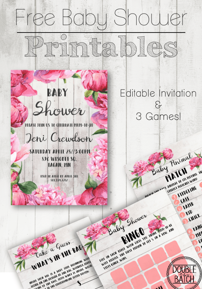 It is a special day for loved ones to gather and celebra. Free Baby Shower Printables - Uplifting Mayhem
