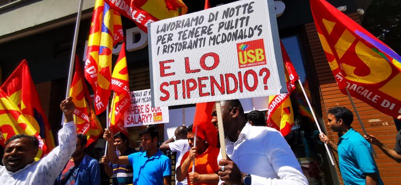 Unione Sindacale Di Base: I Lavoratori Di Mcdonald's Senza Stipendio Protestano A Tor Pignattara E Invadono L'ispettorato Del Lavoro 370_x_800_jpg
