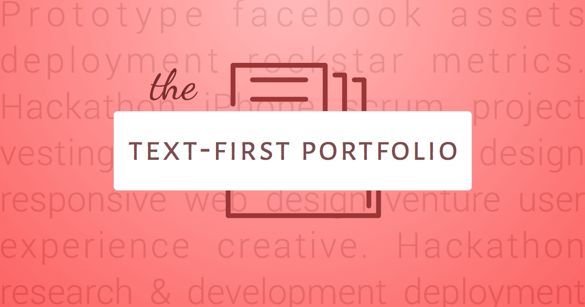 The TextFirst Portfolio