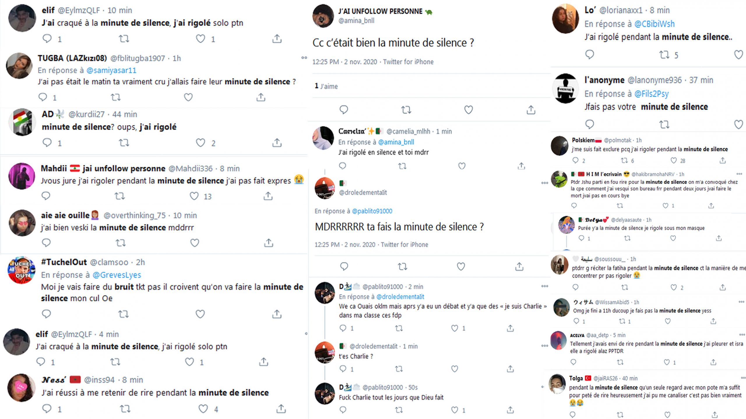 25.10.2020 · 915 assassinat de samuel paty: J Ai Rigole Pendant La Minute De Silence Sur Twitter Des Dizaines De Messages Se Moquent De L Hommage A Samuel Paty Valeurs Actuelles