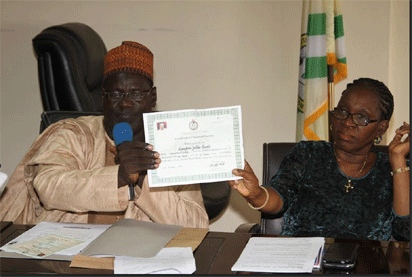certificate sample nysc new FG NYSC certificates unveils