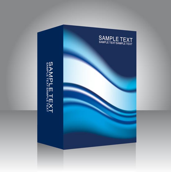 Software box vector templates