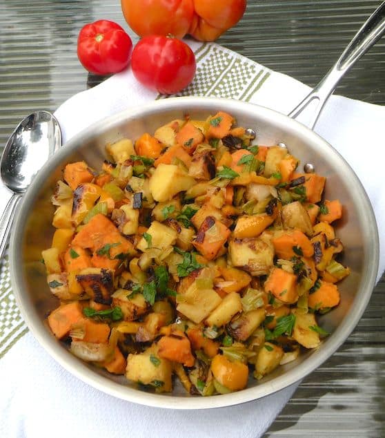 Leek and Bell Pepper Hash Brown Potatoes