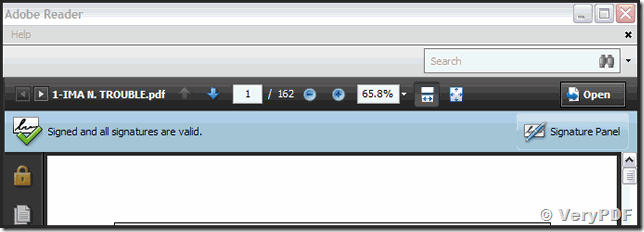 To resolve this issue you need to make adobe trust the certificate that was used to sign the pdf. Adobe Reader Or Acrobat Displays A At Least One Signature Has Problems Message When Signed Pdf Is Opened Signature Validity Is Unknown Signer S Identity Is Unknown Verypdf Knowledge Base