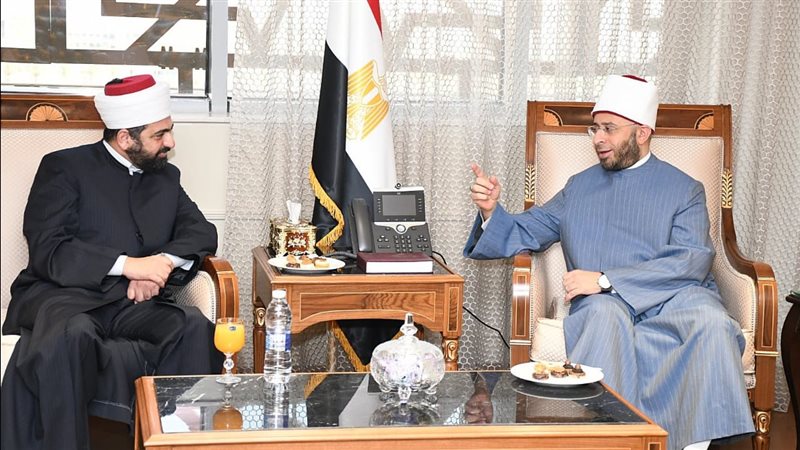 وزير الأوقاف يستقبل مفتي عام المملكة الأردنية لبحث تعزيز التعاون المشترك (ًصور)