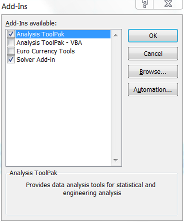 If you create spreadsheets to record . MS Excel â Just a little about the add-ins and how to get