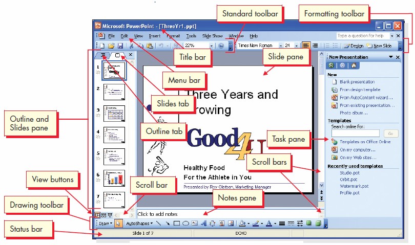 MS-PowerPoint Interface and components - Tutorial