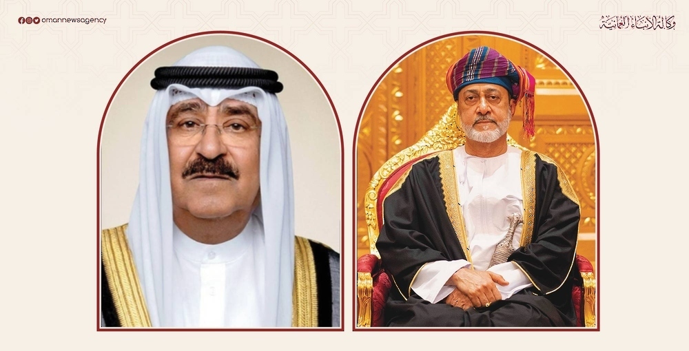 جلالة السلطان المعظم يهنئ أمير دولة الكويت