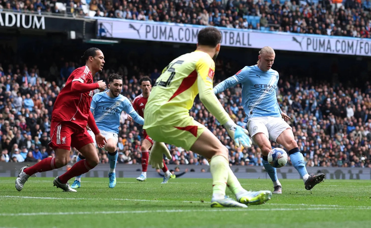 مانشستر سيتي يفوز على ليفربول ويتأهل إلى نصف نهائي كأس الاتحاد الإنجليزي