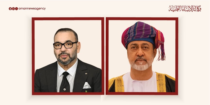 جلالة السُّلطان المعظم يهنئ ملك المملكة المغربية