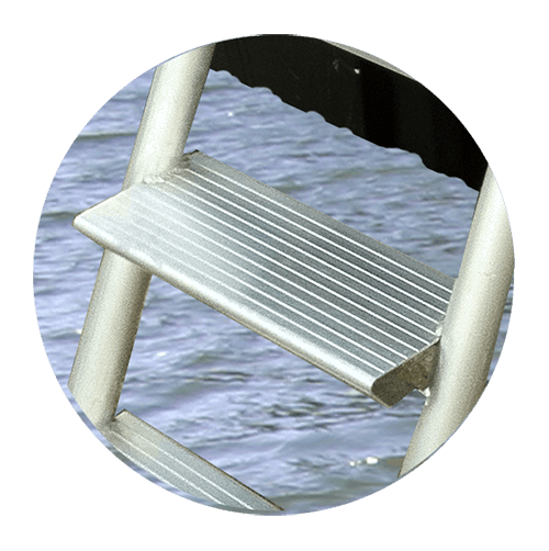 Boat Dock Ladder Wahoo Aluminum Docks 5 Step Stair Ladder
