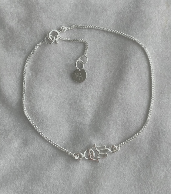 Protect me, silver bracelet