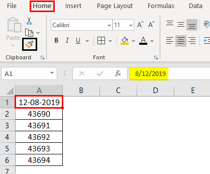 Форматирование ячейки в Excel, пример 6.1.0