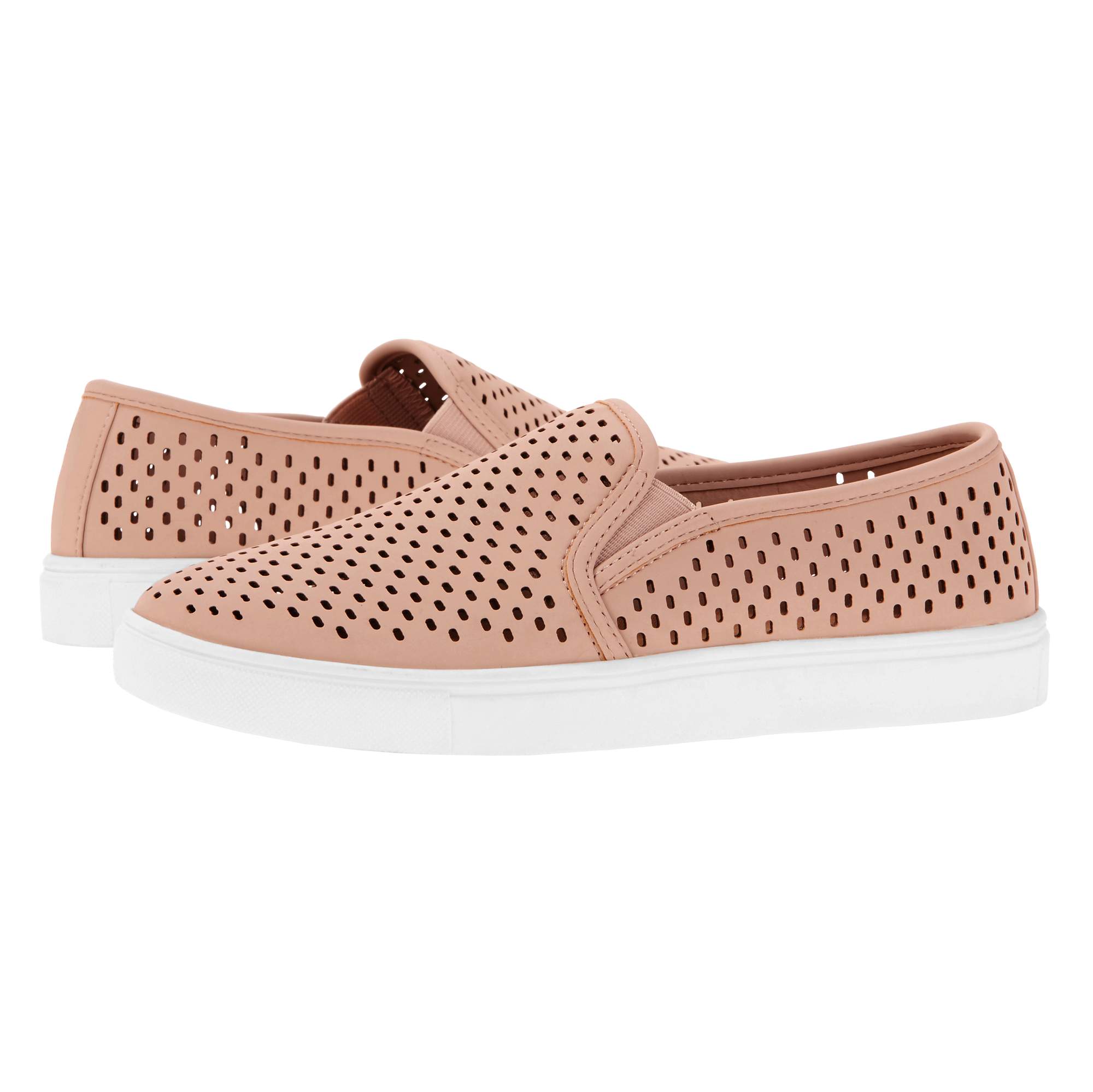 perforated slip on sneakers