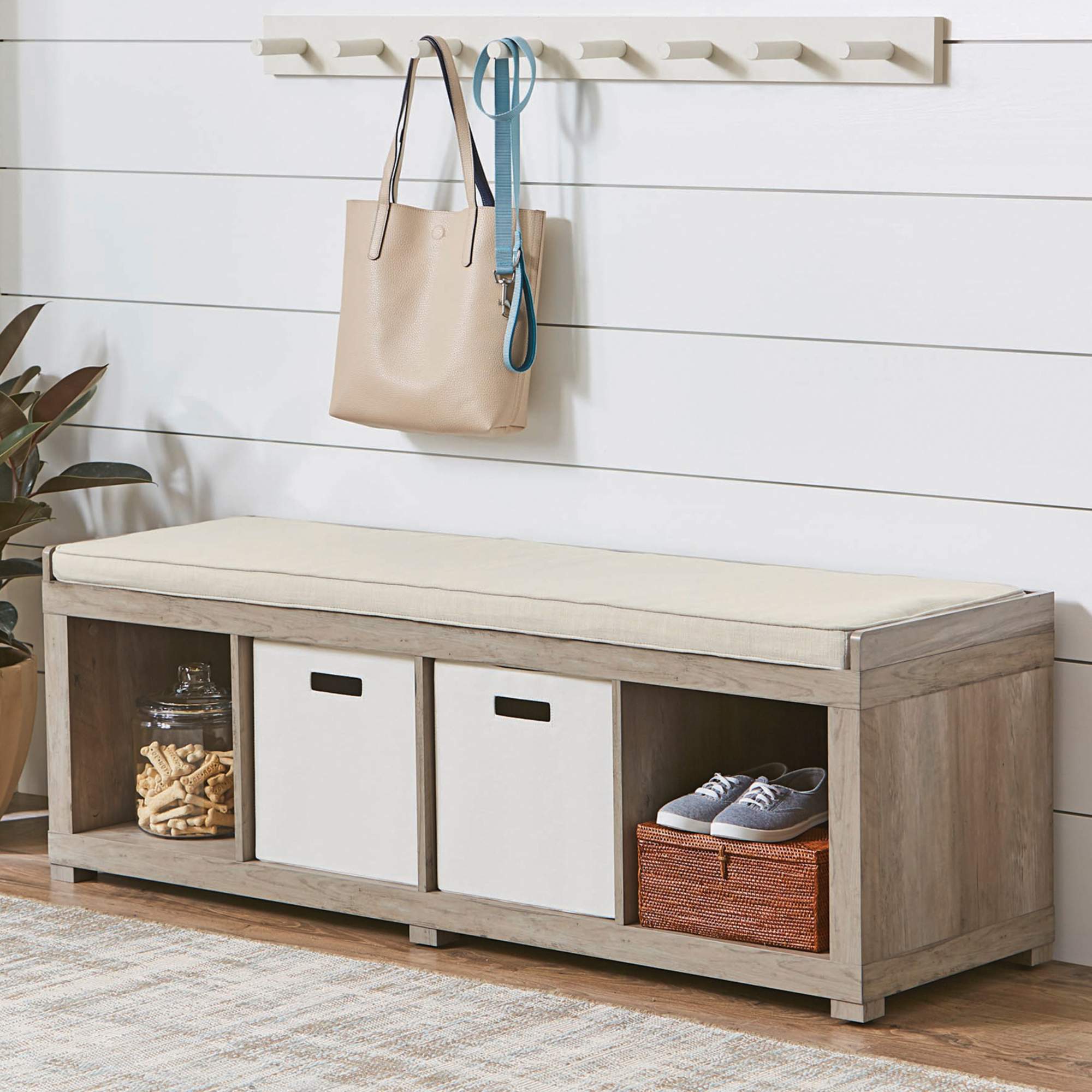 Walmart Organizer Storage Bench Only 51 Reg 100 Shipped