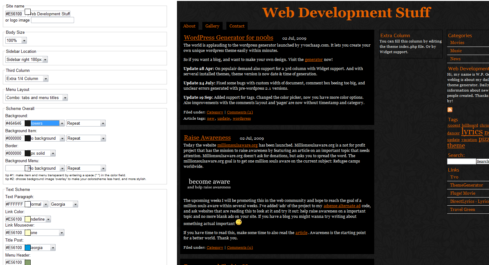 Wordpress theme generator · 6. Online WordPress Theme Generator - Web Development Stuff