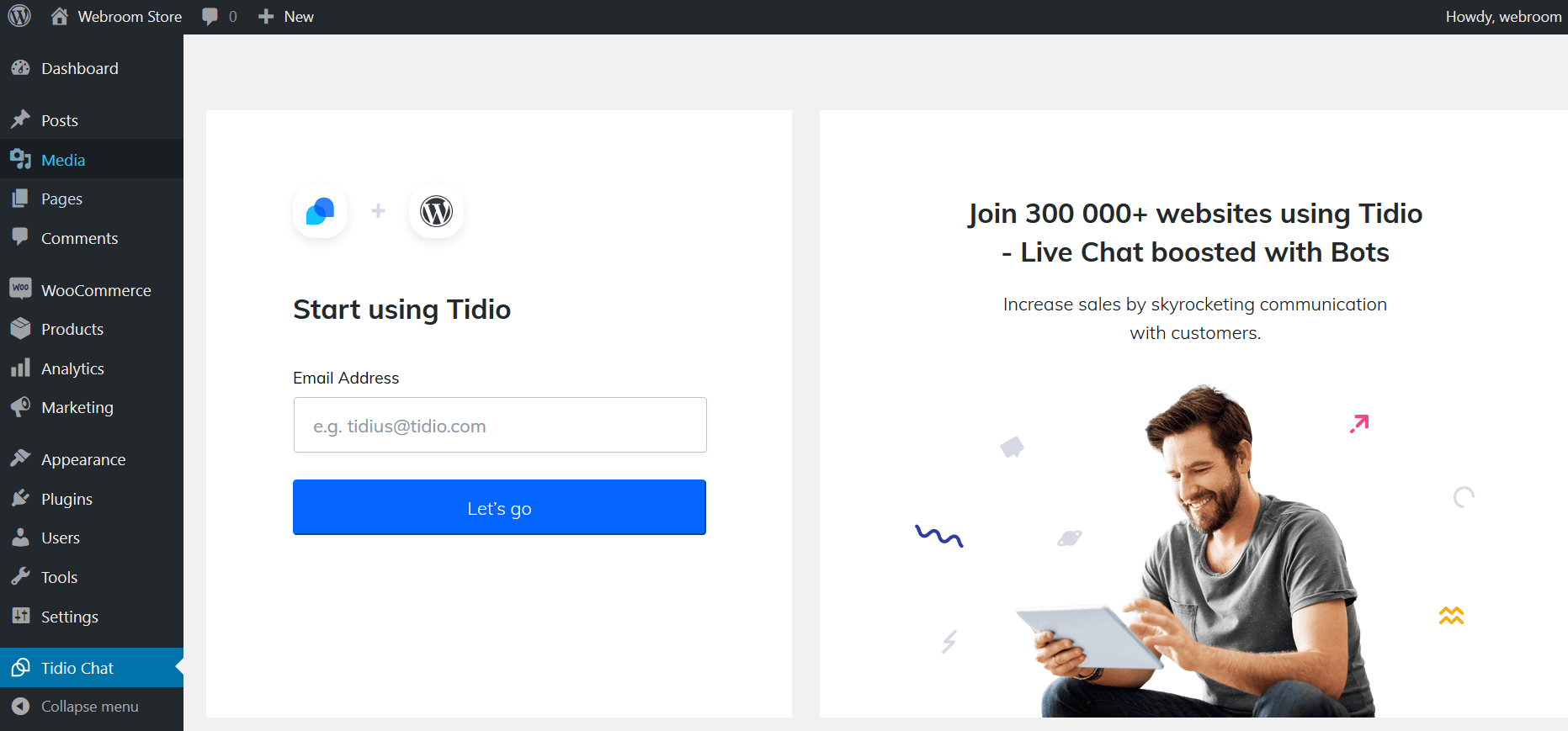 Tidio Live Chat WordPress