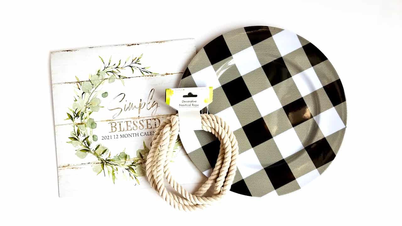 DIY Charger Plate Decor Dollar Tree Craft We Three Shanes