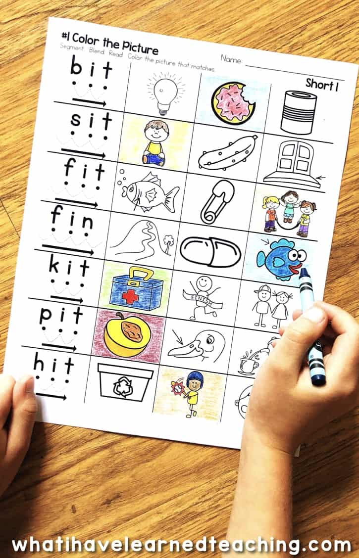 Includes five different worksheets with different cvc words to learn. Short I Phonics Worksheets Short I Cvc Words