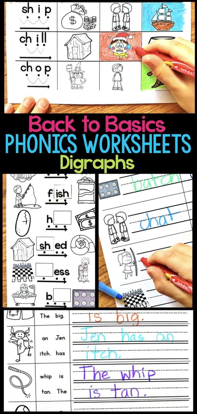 Sounds digraphs + words+ a4 mat eyfs digital home schooling learning. Digraph Phonics Worksheets Activities For Elementary Students