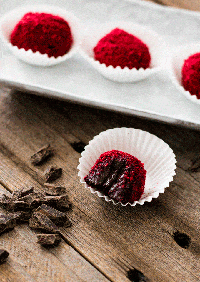 Chocolate Raspberry Truffles