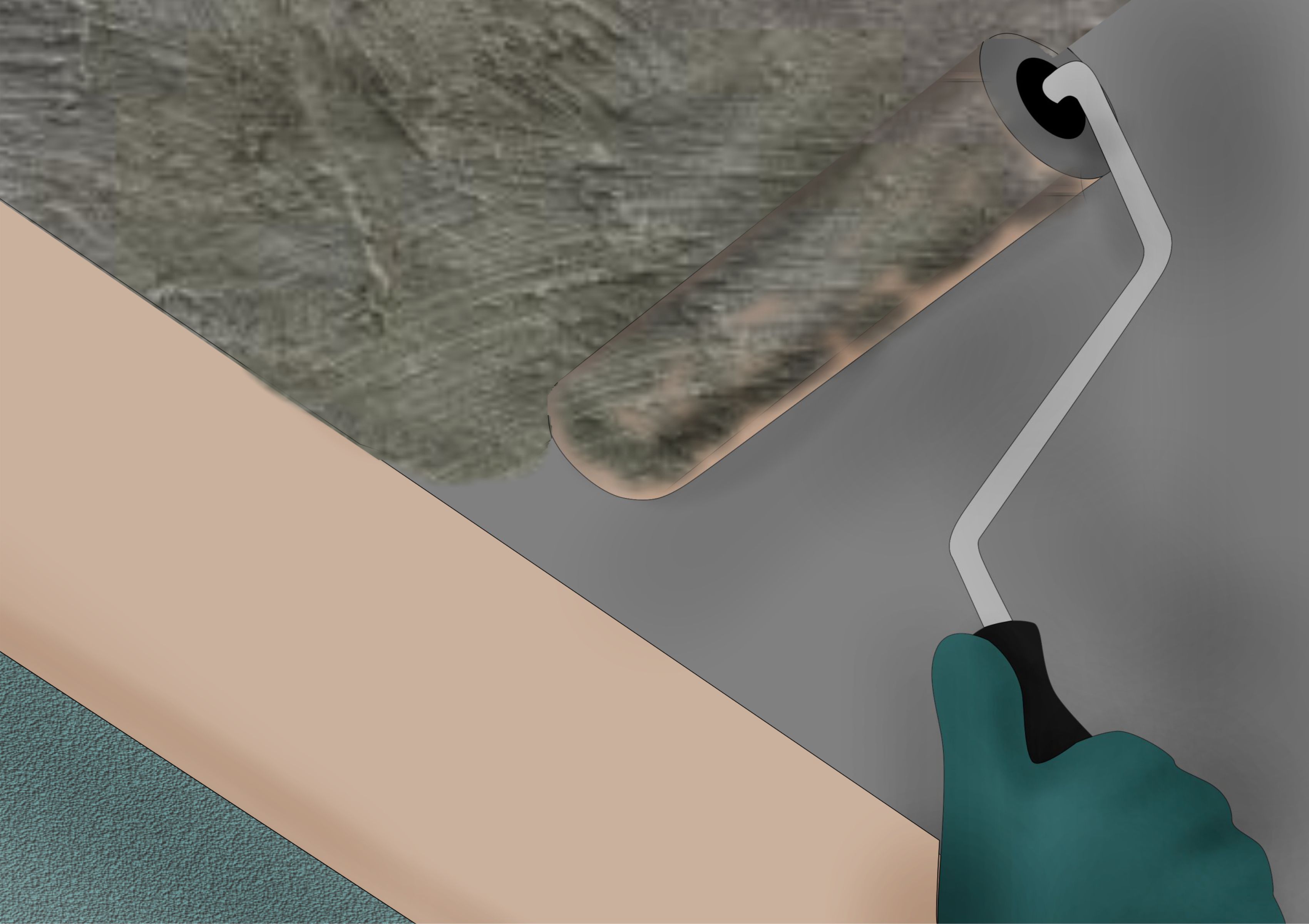 Swirl ceiling texture · 5. 3 Ways to Texture a Ceiling - wikiHow