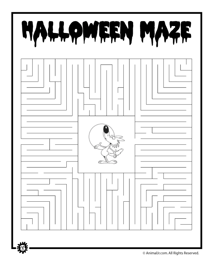 halloween werewolf maze woo jr kids activities