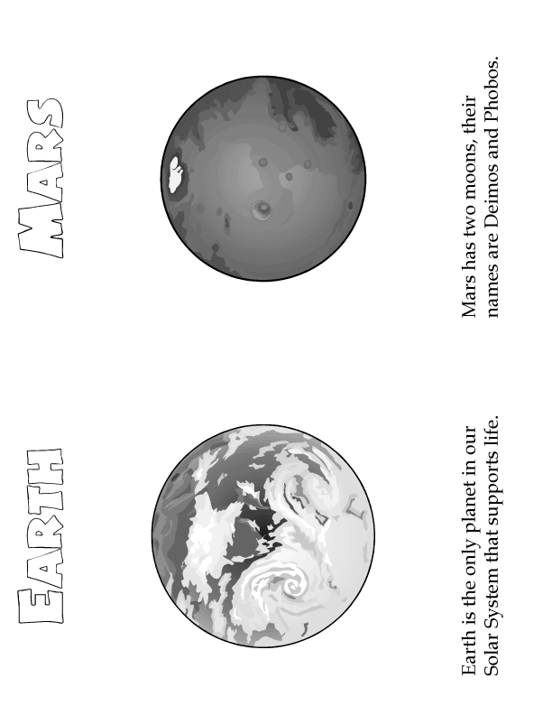 planets mini book earth mars woo jr kids activities