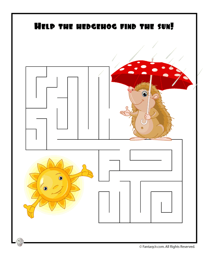 easy spring maze woo jr kids activities