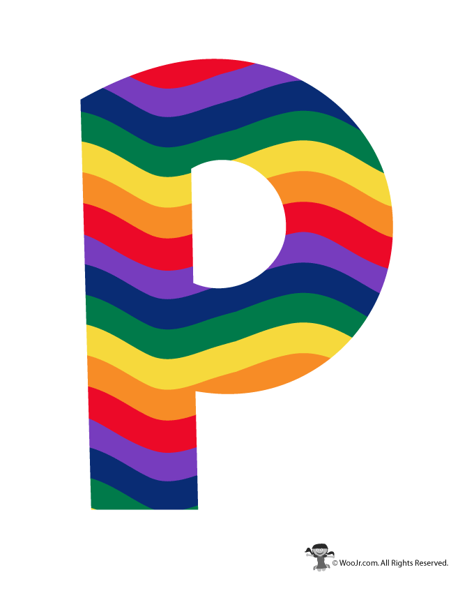 rainbow letter p woo jr kids activities