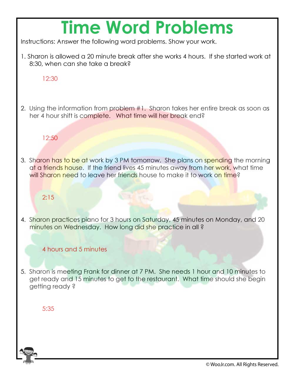 3rd grade time worksheet printable answer key woo jr kids activities children s publishing