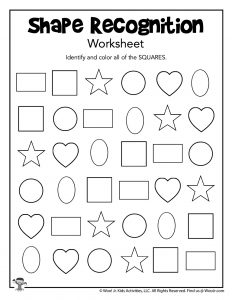 shape and pattern recognition worksheets woo jr kids activities children s publishing