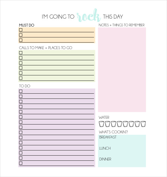 daily schedule templates word templates docs