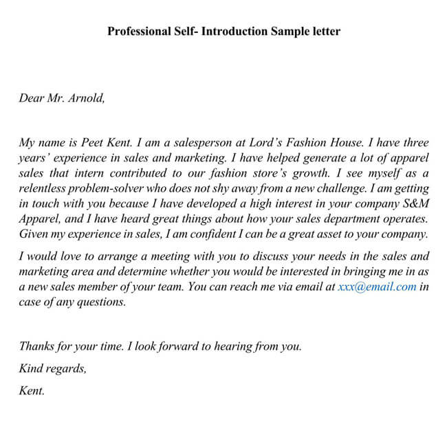 Focus instead on your personal history and the journey that led you to start your business in the first place. How To Introduce Yourself Professionally Best Examples