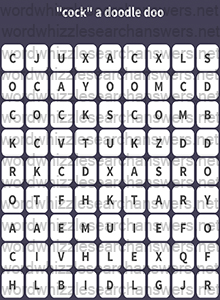 COCKTAIL COCKROACH COCKATIEL COCKSCOMB