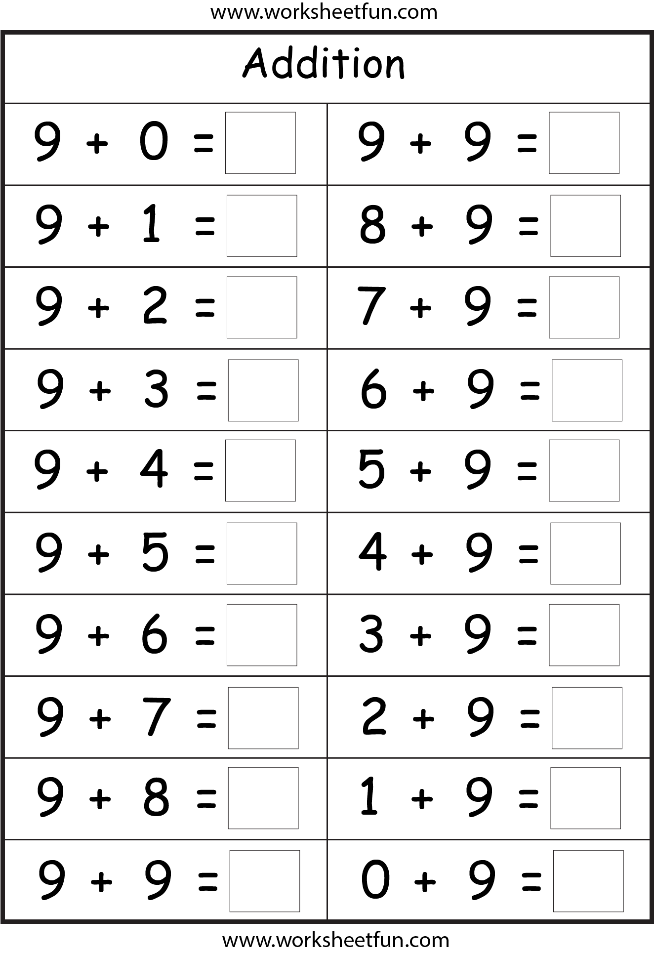 basic addition facts 8 worksheets free printable worksheets