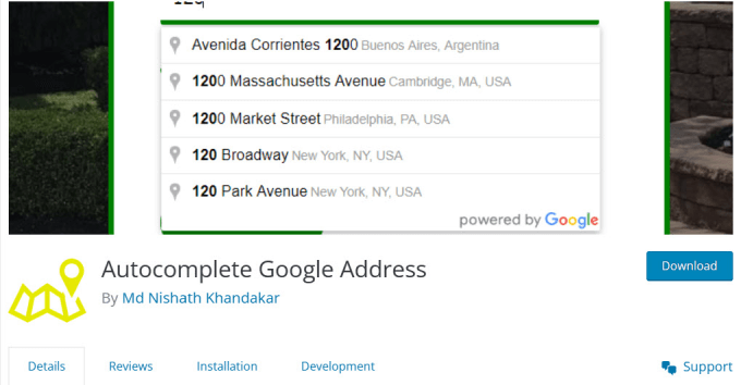 Autocomplete Google Address plugin Autocomplete Google Address plugin
