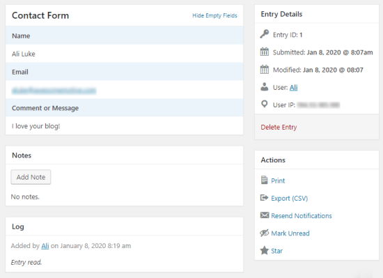 You can easily take care of it using a plugin — we'll show you how! How To Save Contact Form Data In The Wordpress Database
