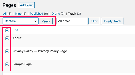 Berikut ini adalah cara restore wordpress … · langkah 1: How To Recover And Restore Deleted Pages In Wordpress 4 Methods