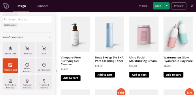 Adding WooCommerce's Product Grid block Adding WooCommerce's Product Grid block